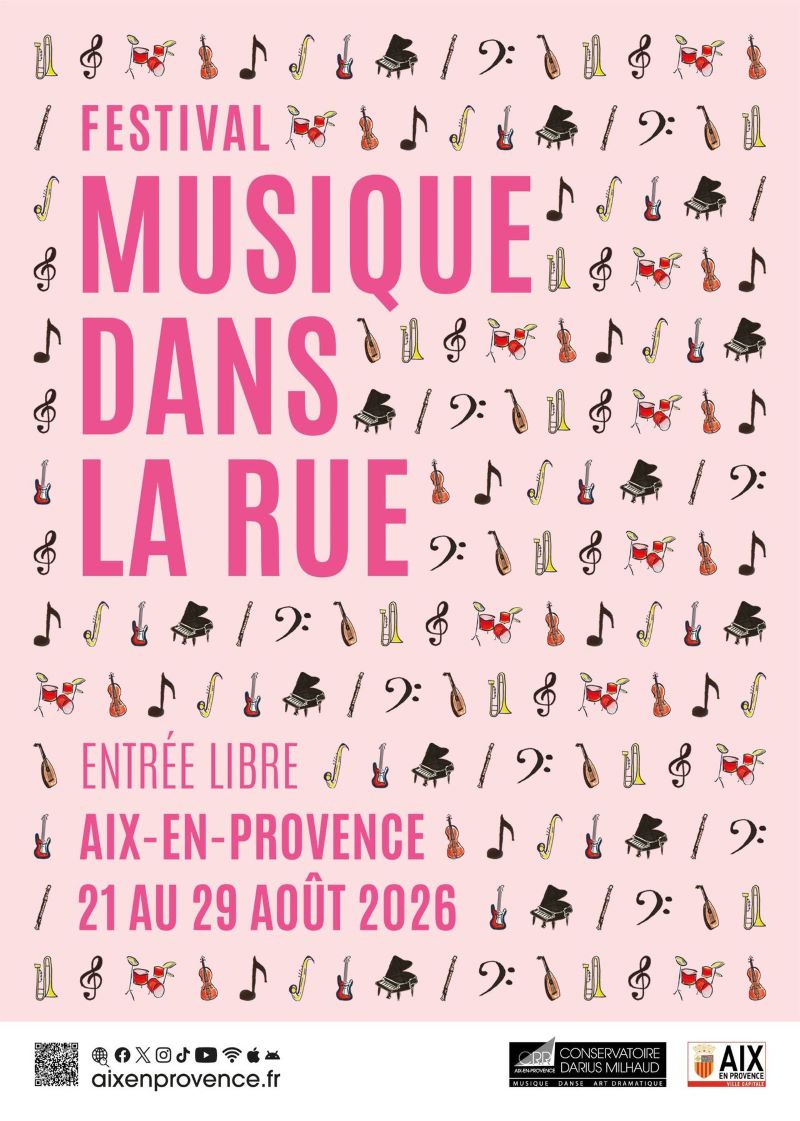 Musique dans la rue Aix-en-Provence 2026, actuprovence sortir en Provence